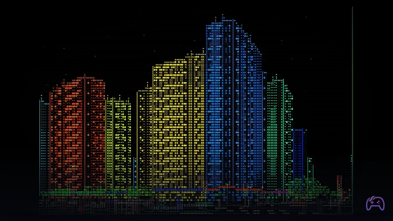 Одиночный разработчик создал киберпанк-город из ASCII-символов, в котором можно ходить