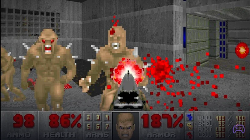 Классический Doom теперь работает полностью внутри Microsoft Paint