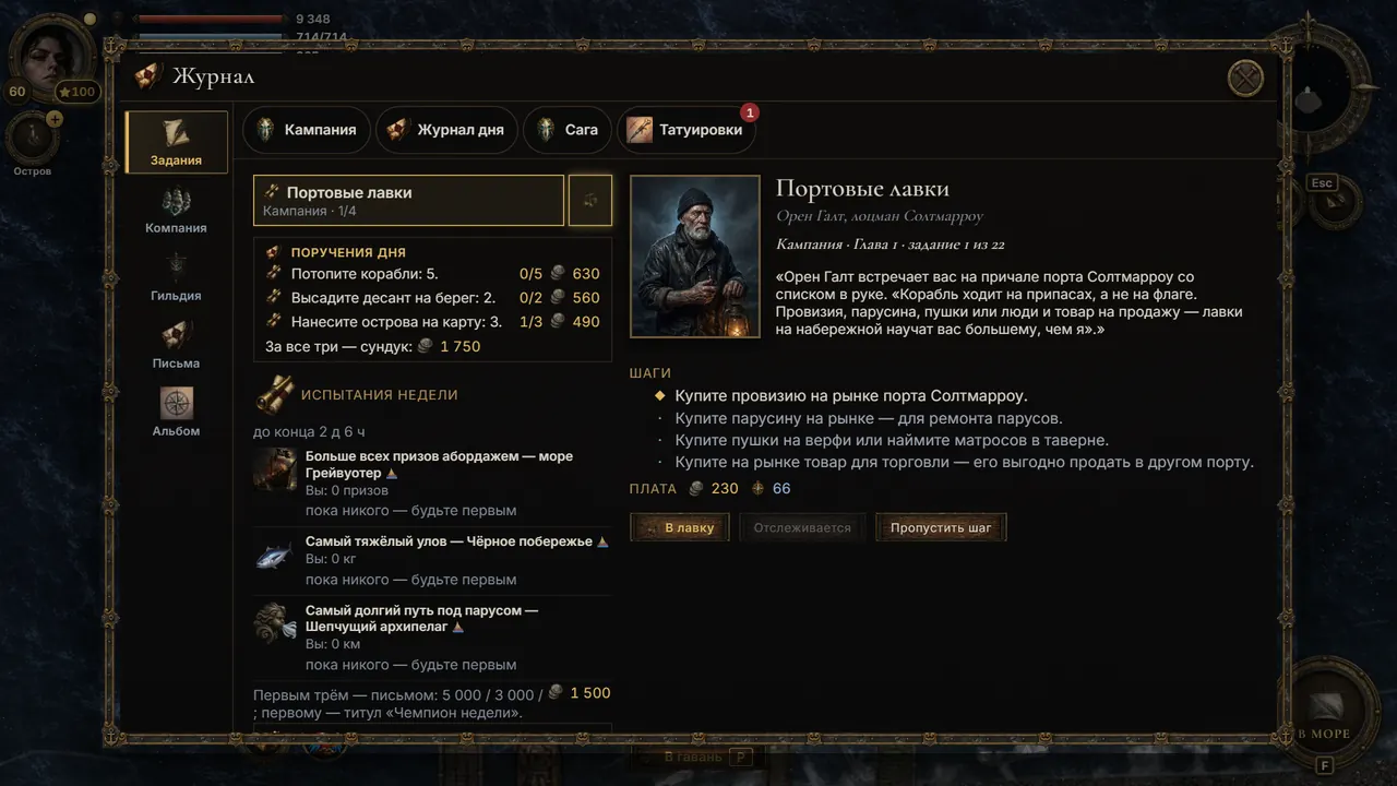 Журнал и кампания