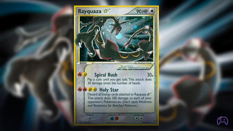 Gold Star Rayquaza установила рекорд: первая английская покемон-карта стоимостью более $1 млн