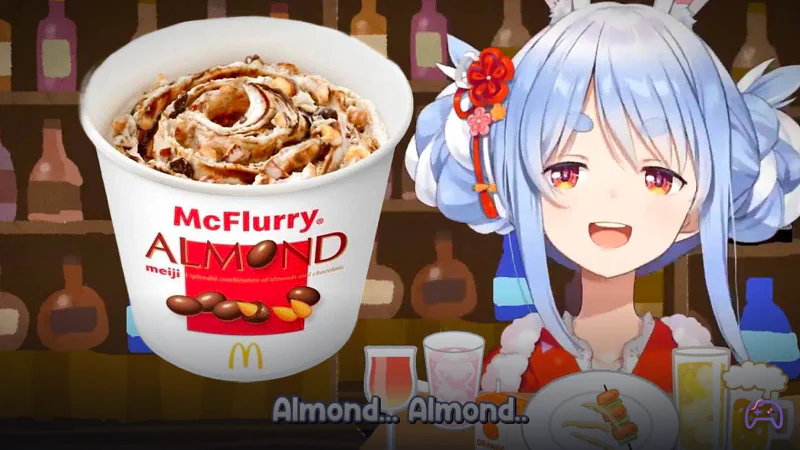 McDonald's Japan разрулила мем о VTuber Pekora с новой Meiji Almond Chocolate McFlurry