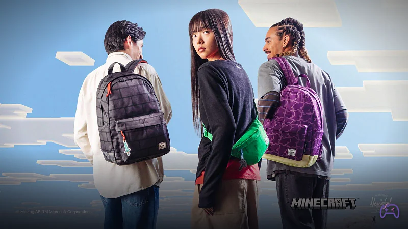 Minecraft и Herschel запустили коллабораци с сумками и апгрейдом инвентаря