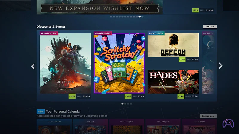 Steam переходит на алгоритм в разделе скидок и событий