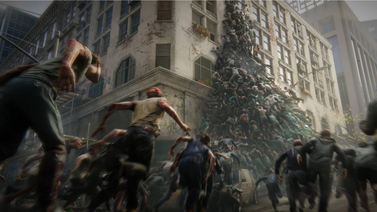 World War Z: 10 минут ломящихся зомби и кооператива